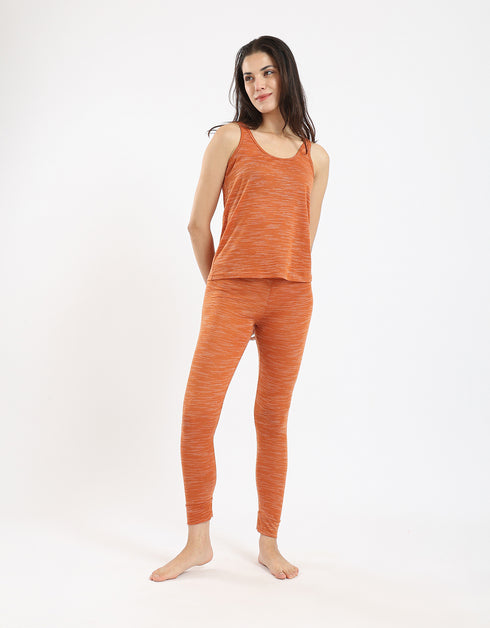Sleeveless jersey tank top